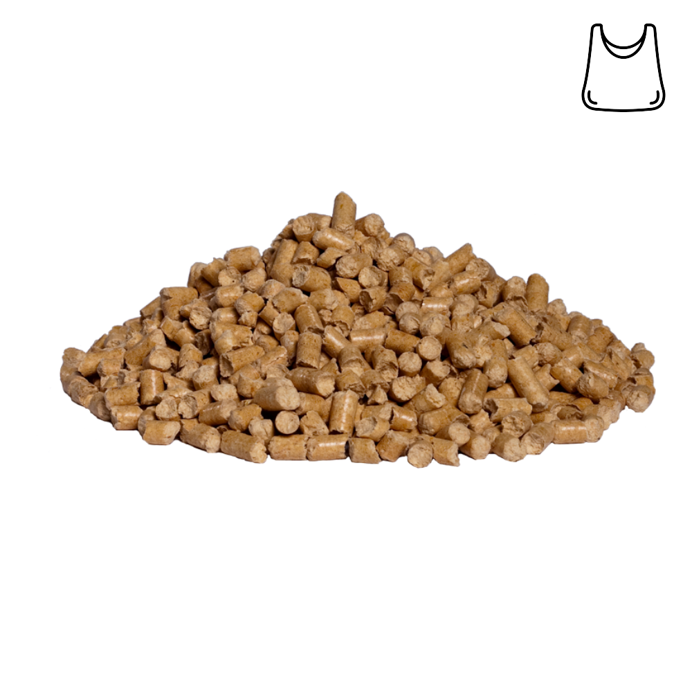 Træpiller 6 mm i bigbag (1000 kg)